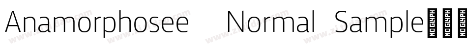 Anamorphosee  Normal Sample字体转换